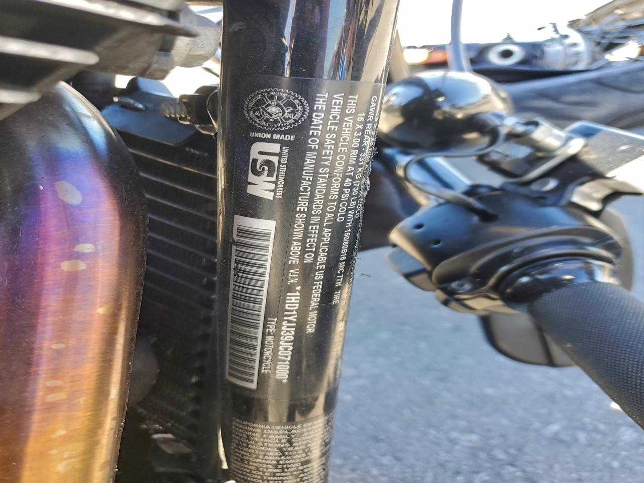 2018 Harley-Davidson Fxbb Street Bob VIN: 1HD1YJJ39JC071000 Lot: 94499935