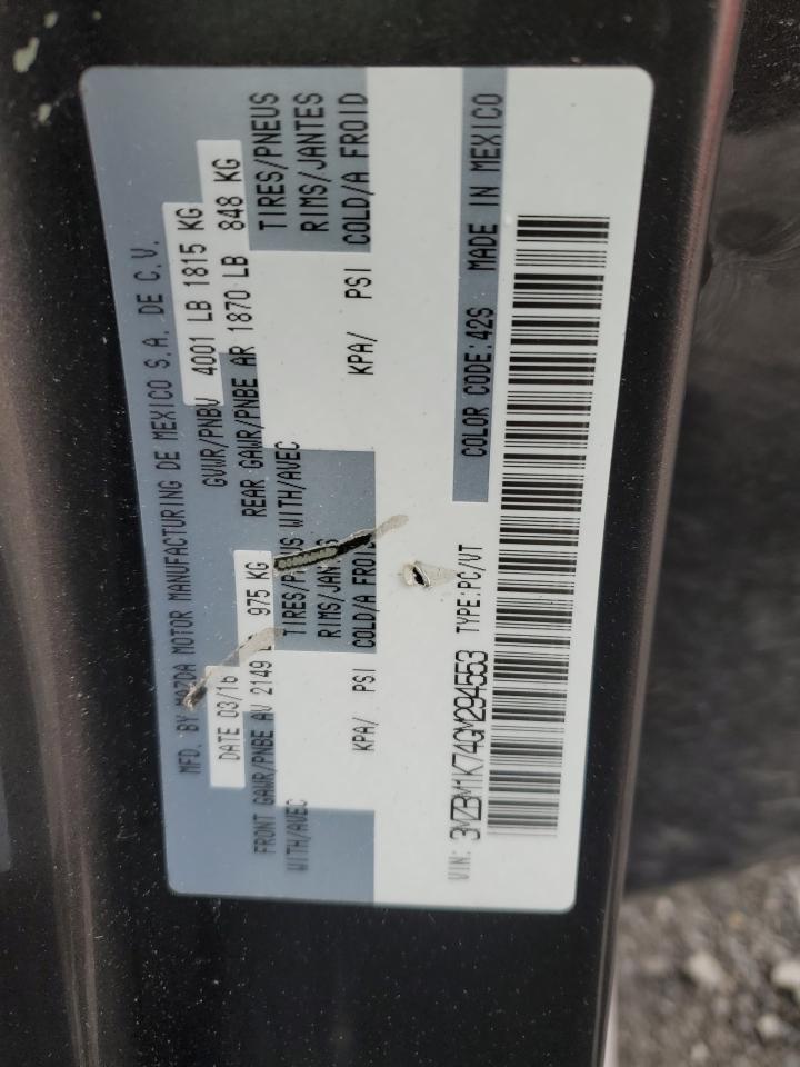 2016 Mazda 3 Sport VIN: 3MZBM1K74GM294553 Lot: 91009045