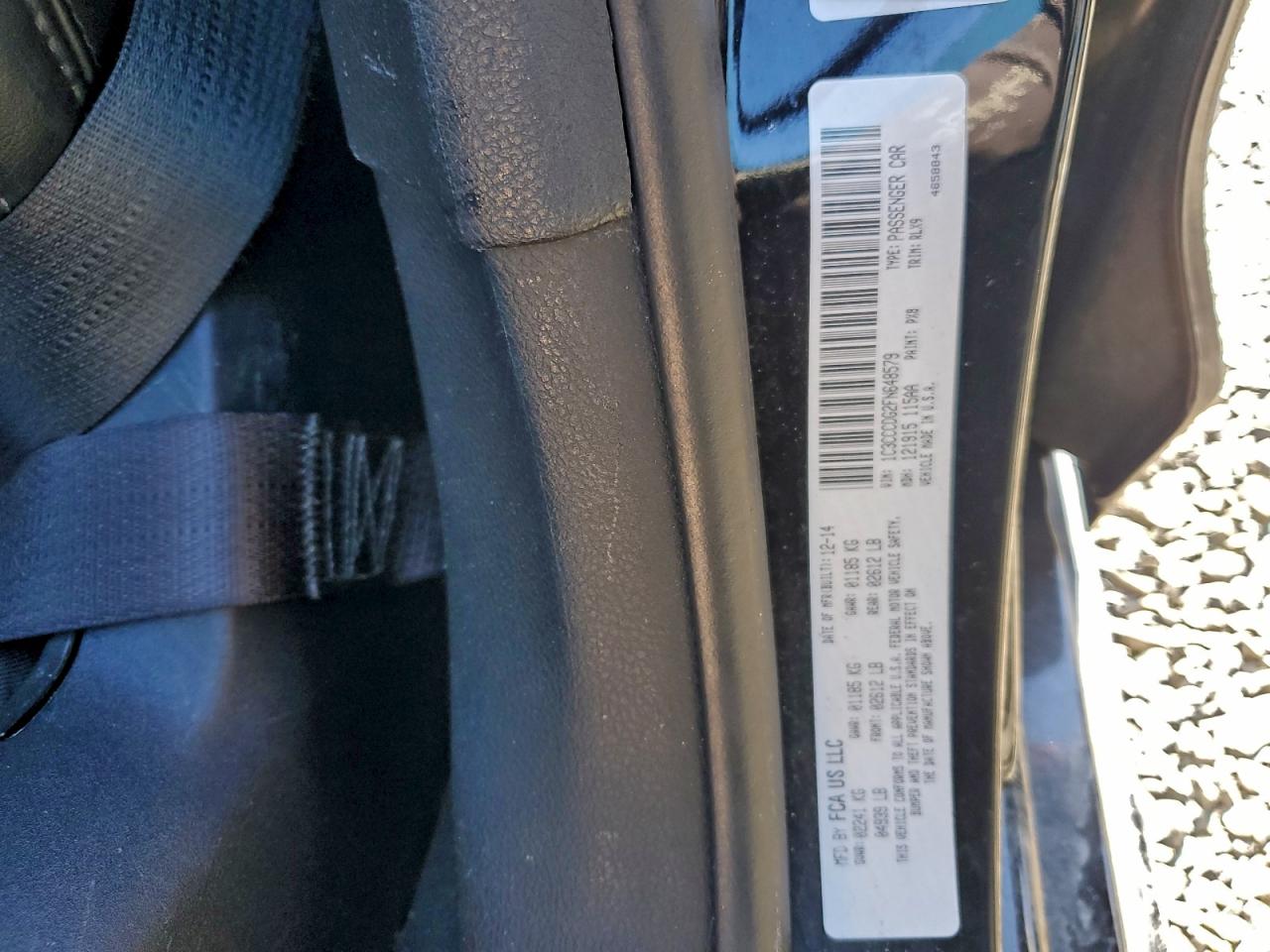 2015 Chrysler 200 S VIN: 1C3CCCDG2FN648579 Lot: 93118465