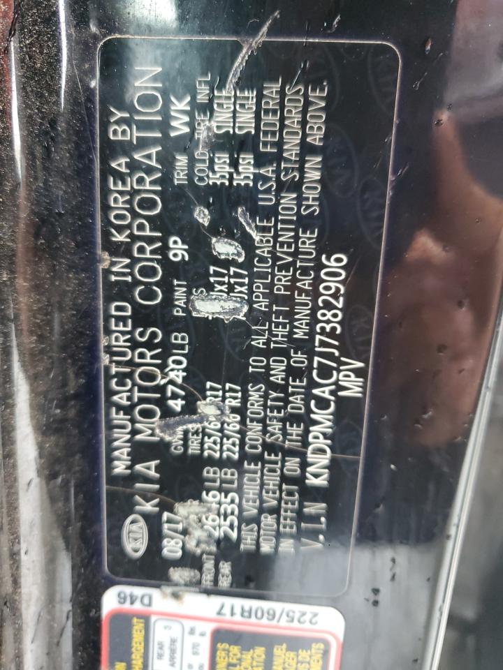 2018 Kia Sportage Lx VIN: KNDPMCAC7J7382906 Lot: 93036715