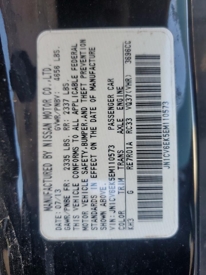 2014 Infiniti Q60 Journey VIN: JN1CV6EK5EM110573 Lot: 90879315