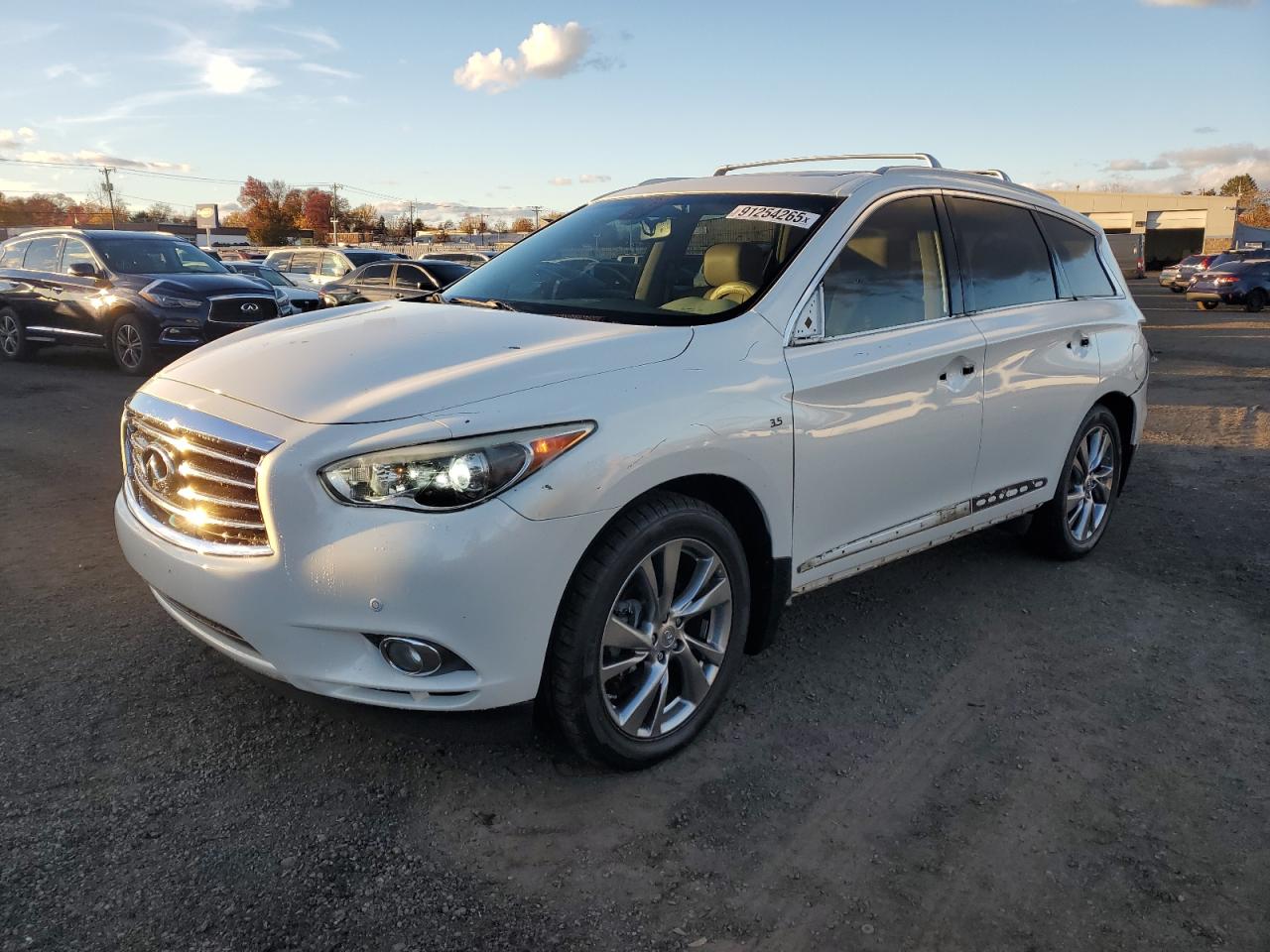 2014 Infiniti Qx60 white null gas 5N1AL0MN5EC539636 photo #1