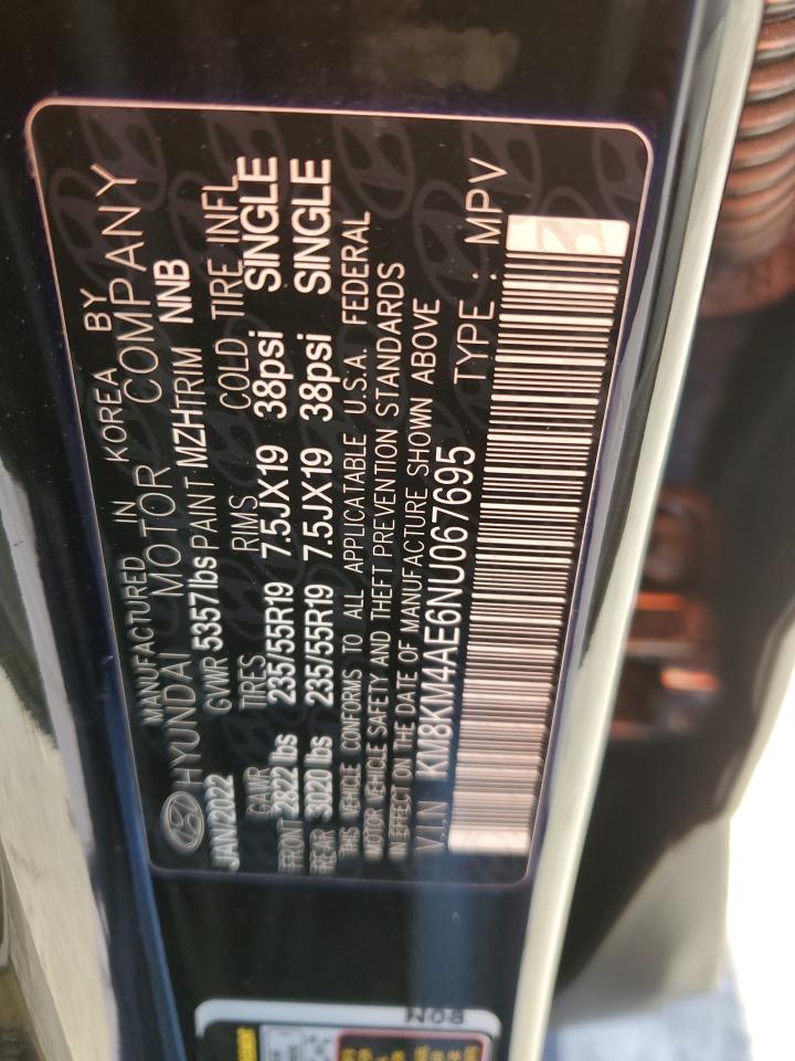 2022 Hyundai Ioniq 5 Se VIN: KM8KM4AE6NU067695 Lot: 93374015