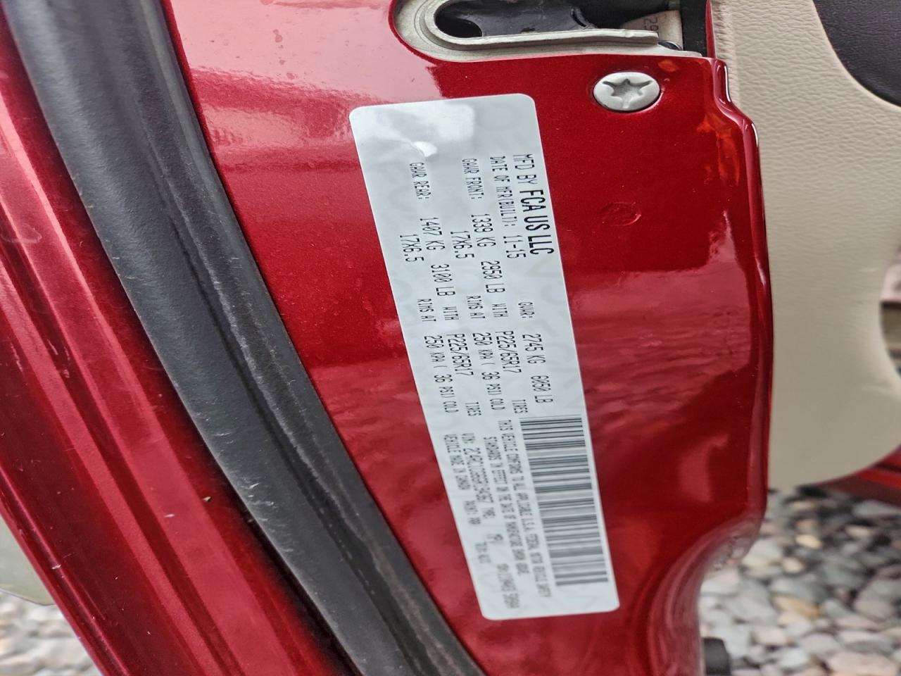 2016 Chrysler Town & Country Touring L VIN: 2C4RC1CG6GR194367 Lot: 94332495