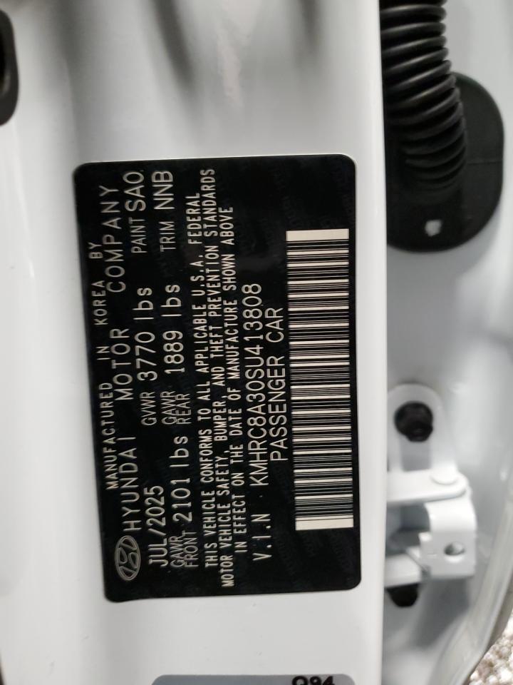 2025 Hyundai Venue Sel VIN: KMHRC8A30SU413808 Lot: 93021045