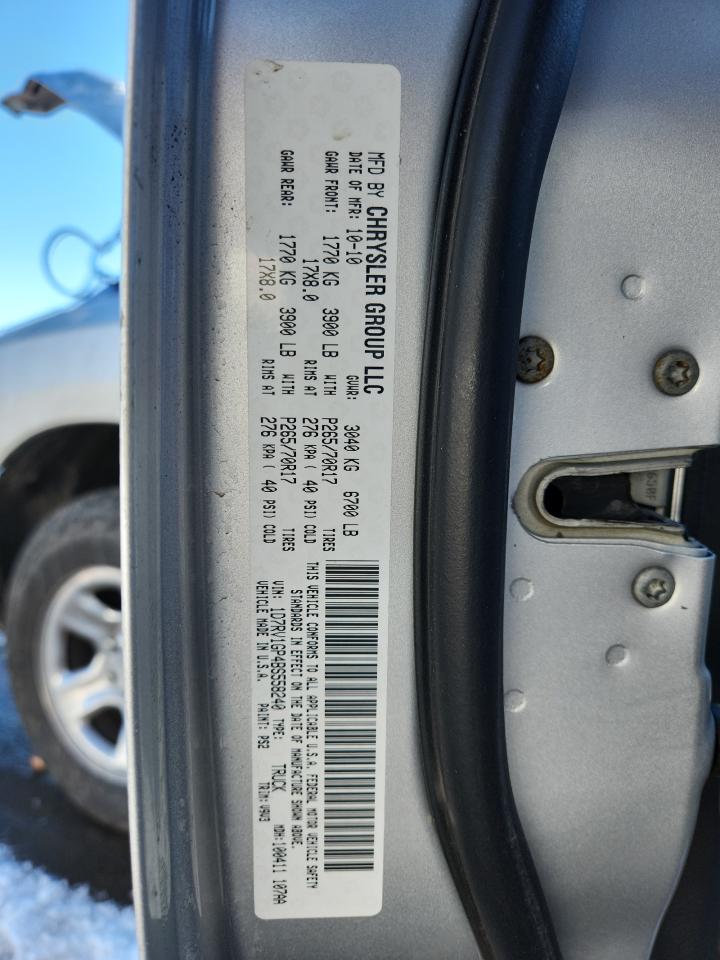 2011 Dodge Ram 1500 VIN: 1D7RV1GP4BS558240 Lot: 91860045