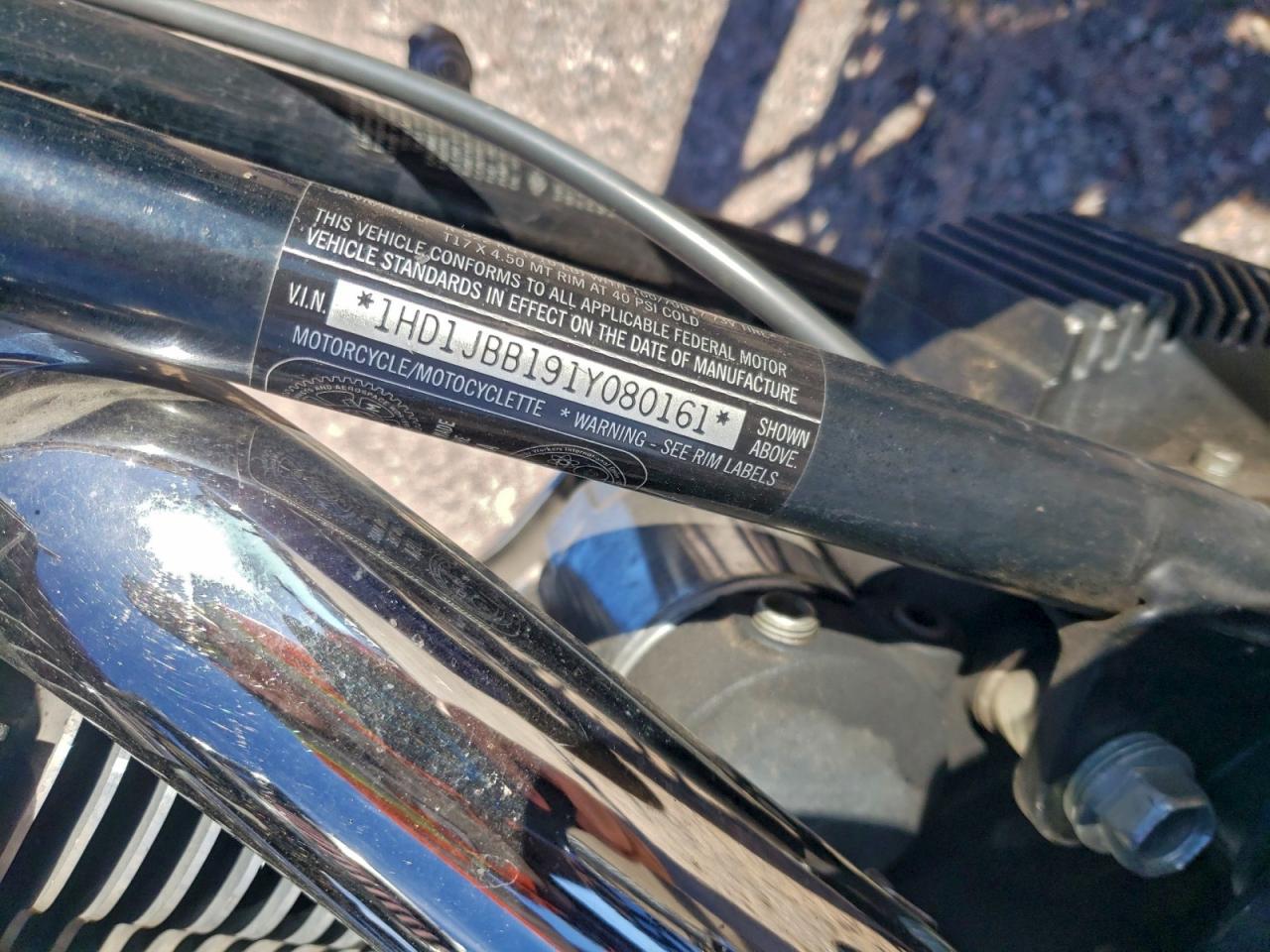 2001 Harley-Davidson Fxstdi VIN: 1HD1JBB191Y080161 Lot: 93653355