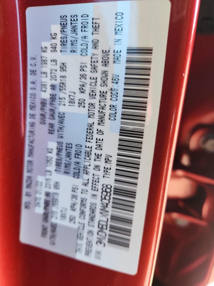 2022 Mazda Cx-30 Premium VIN: 3MVDMBDLXNM405968 Lot: 90858575