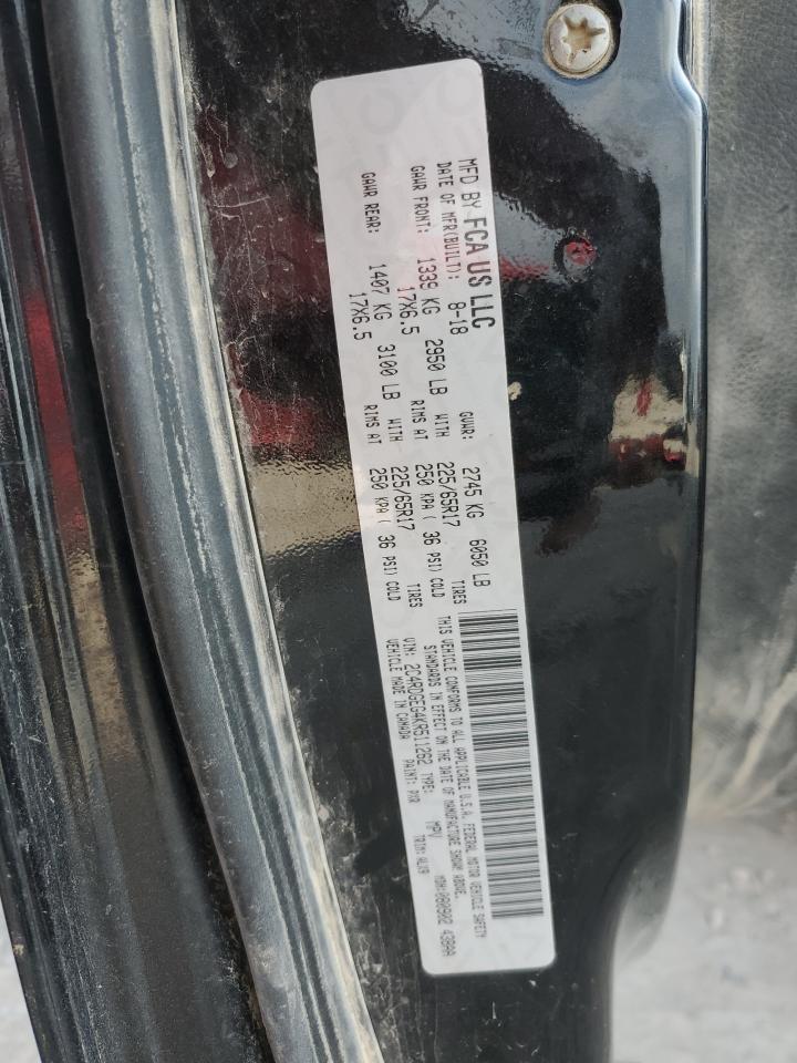 2019 Dodge Grand Caravan Gt VIN: 2C4RDGEG4KR511262 Lot: 91698255