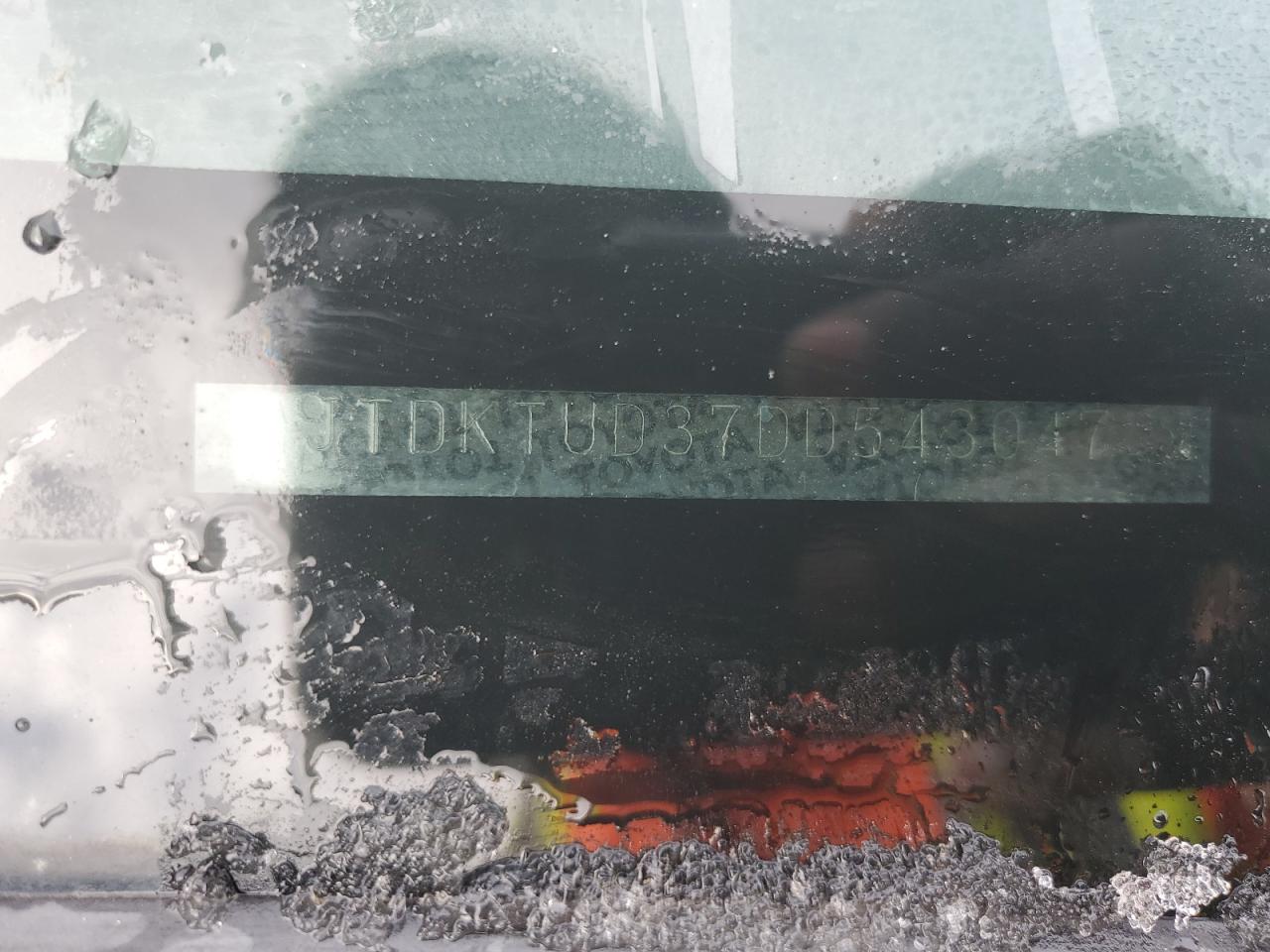 2013 Toyota Yaris VIN: JTDKTUD37DD543047 Lot: 92369975