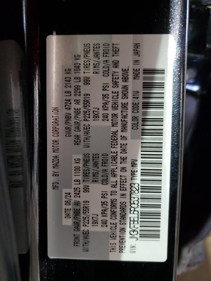 2024 Mazda Cx-5 Premium Plus VIN: JM3KFBEL6R0537823 Lot: 92186685