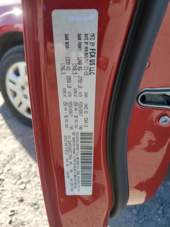 2016 Dodge Journey Se VIN: 3C4PDCAB3GT175604 Lot: 92602285