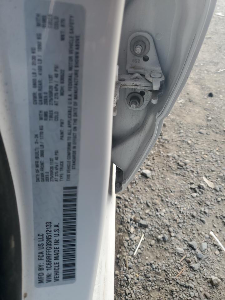 2025 Ram 1500 Big Horn/Lone Star VIN: 1C6RRFFG0SN512133 Lot: 85434765