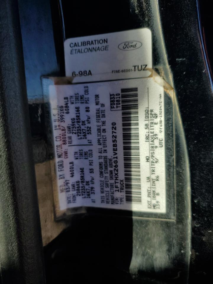 1997 Ford F250 VIN: 1FTHX26G1VEB52720 Lot: 90391815