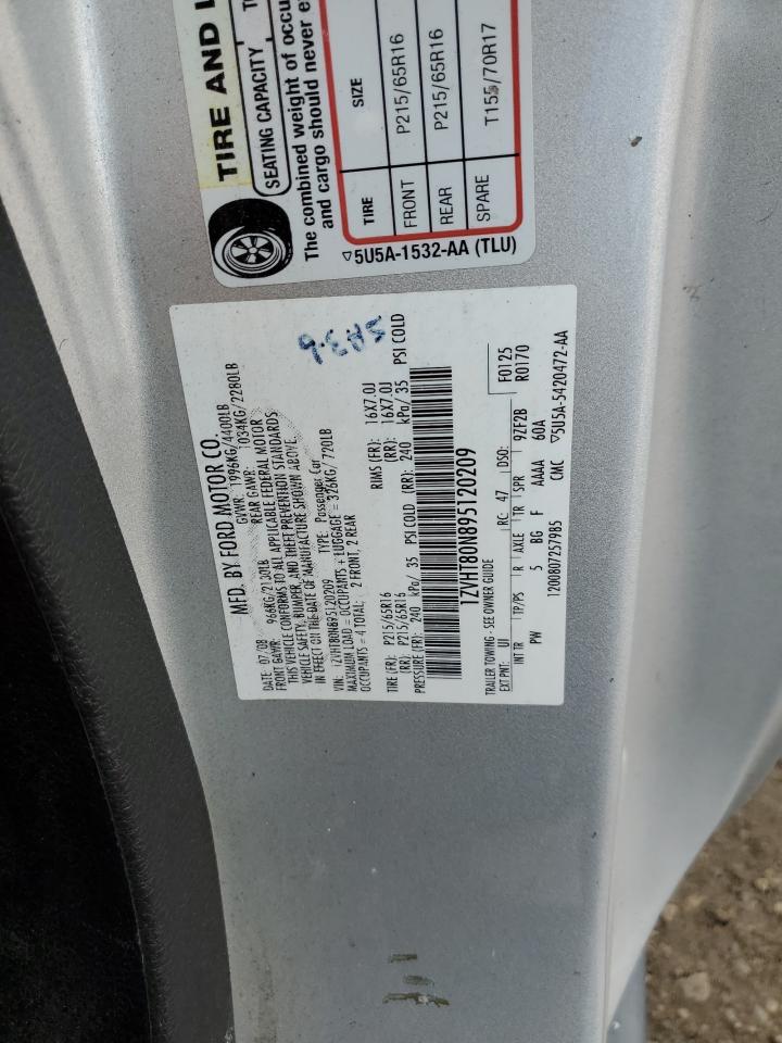 2009 Ford Mustang VIN: 1ZVHT80N895120209 Lot: 93017845