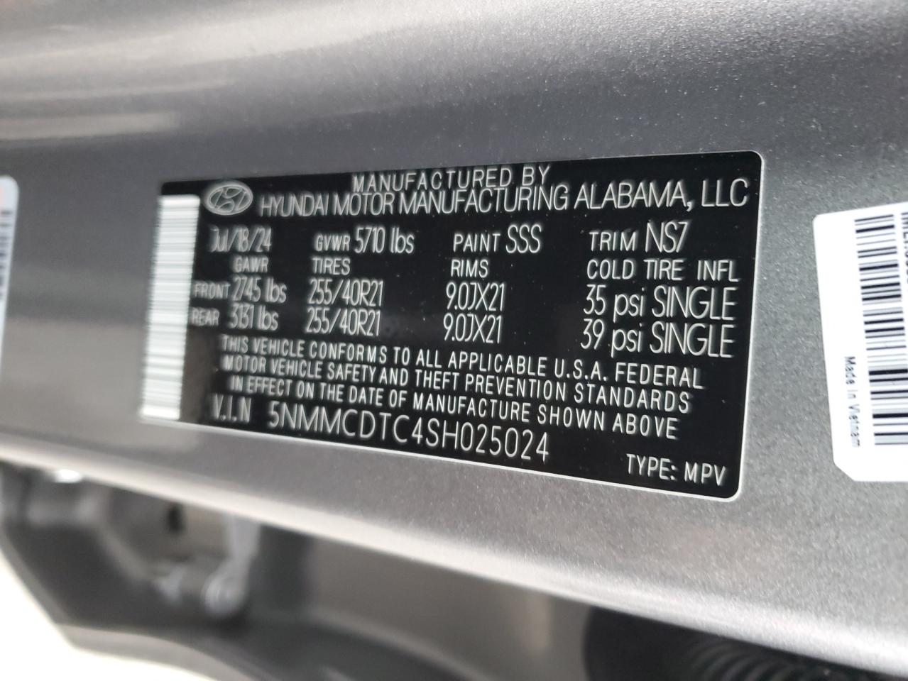 2025 Genesis Gv70 Base VIN: 5NMMCDTC4SH025024 Lot: 92692155