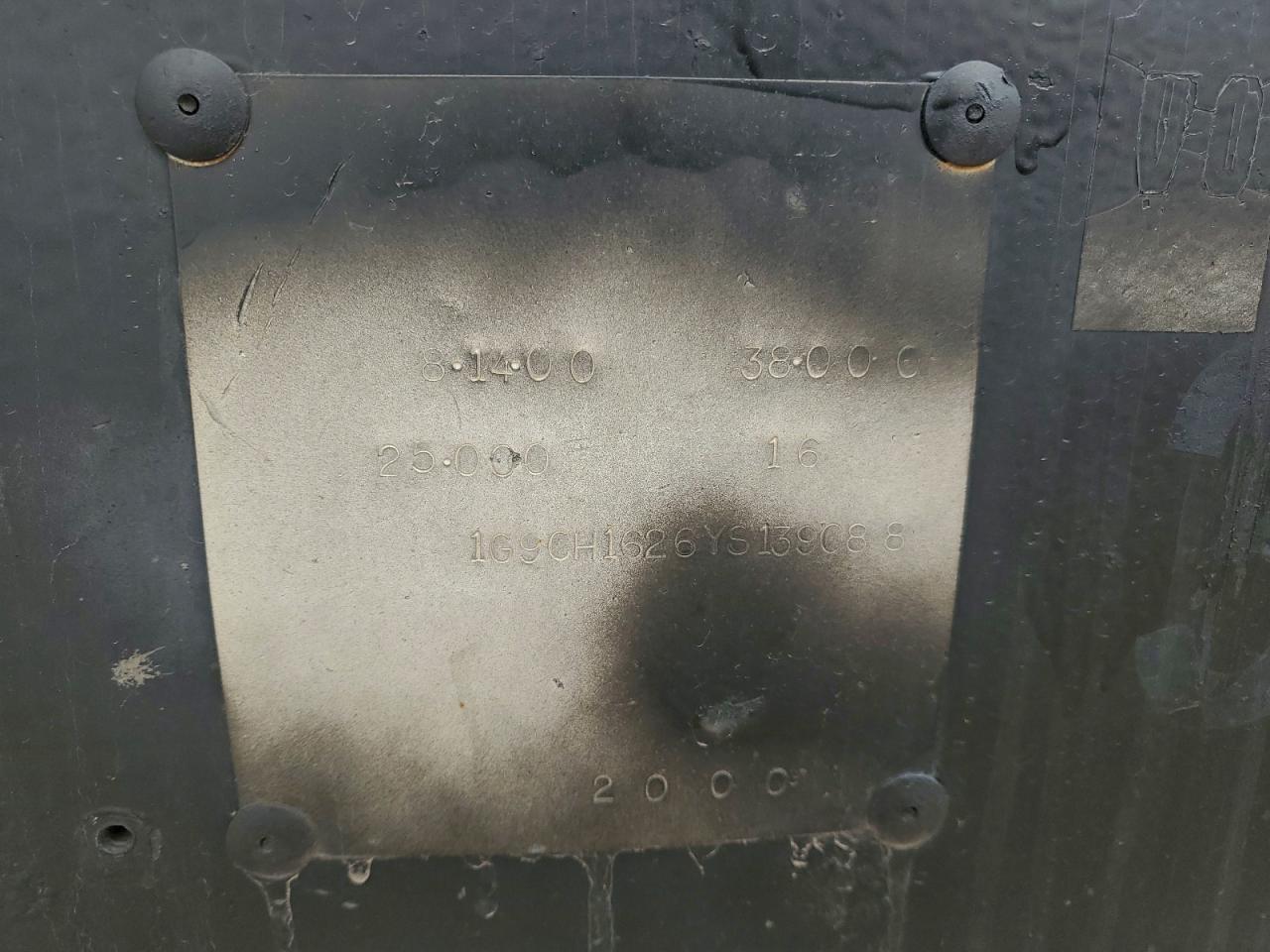 2000 Great Lakes Flatbed Trailer VIN: 1G9CH1626YS139088 Lot: 92674005