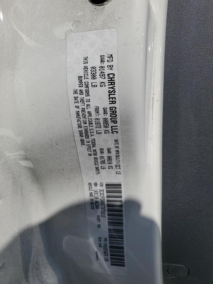 2013 Fiat 500 Pop VIN: 3C3CFFDRXDT575212 Lot: 92502175