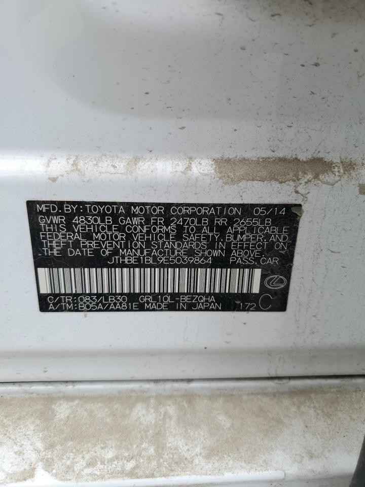 2014 Lexus Gs 350 VIN: JTHBE1BL9E5039864 Lot: 93047635