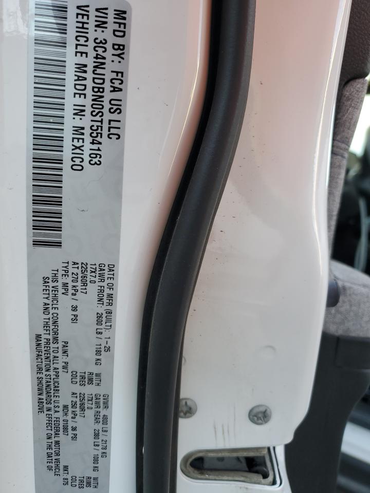 2025 Jeep Compass Latitude VIN: 3C4NJDBN0ST554163 Lot: 92614985