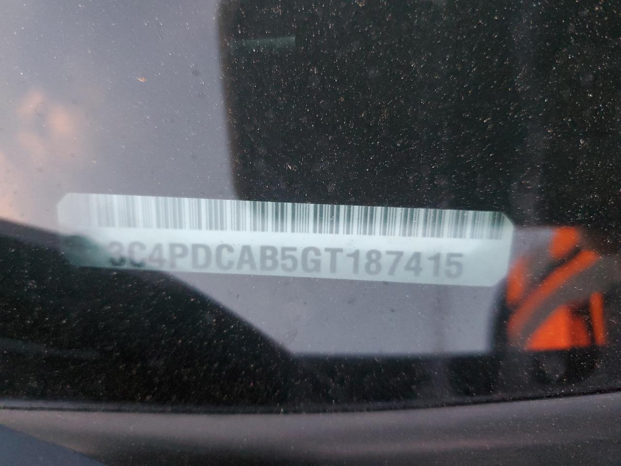 2016 Dodge Journey Se VIN: 3C4PDCAB5GT187415 Lot: 93469695