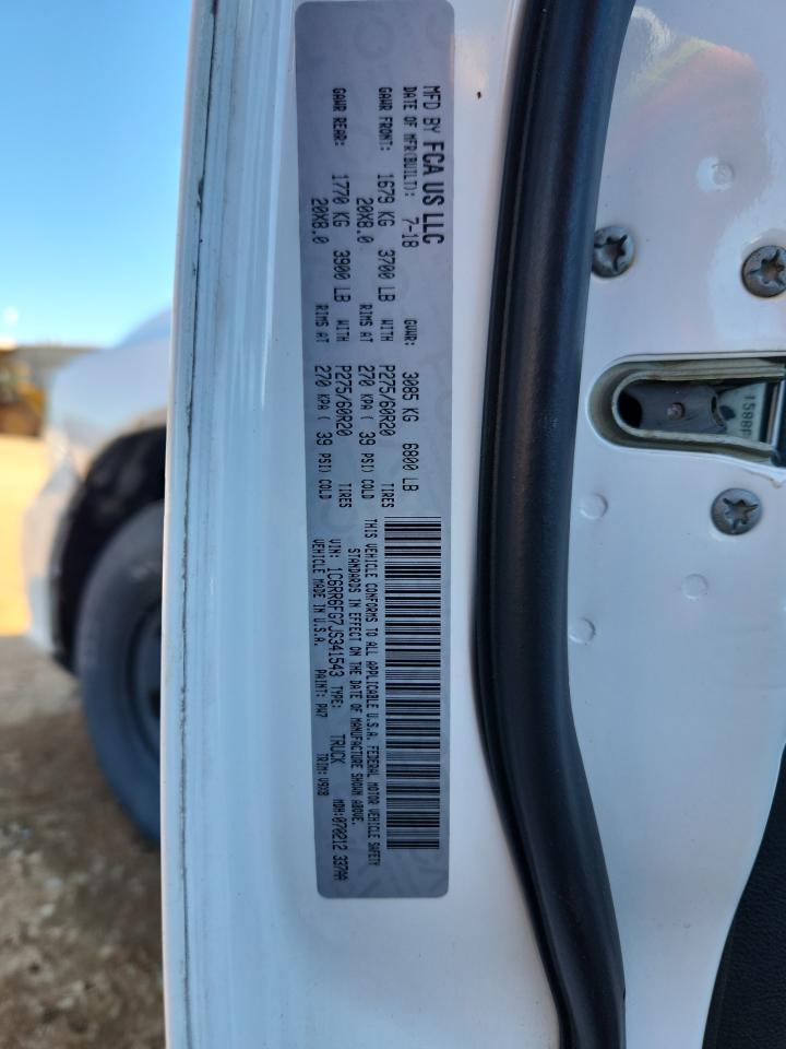 2018 Ram 1500 St VIN: 1C6RR6FG7JS341543 Lot: 90685655