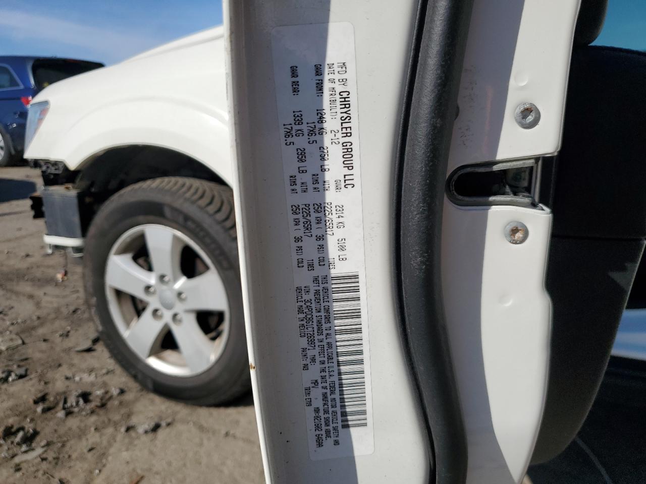 2012 Dodge Journey Sxt VIN: 3C4PDCBG1CT269971 Lot: 91145645