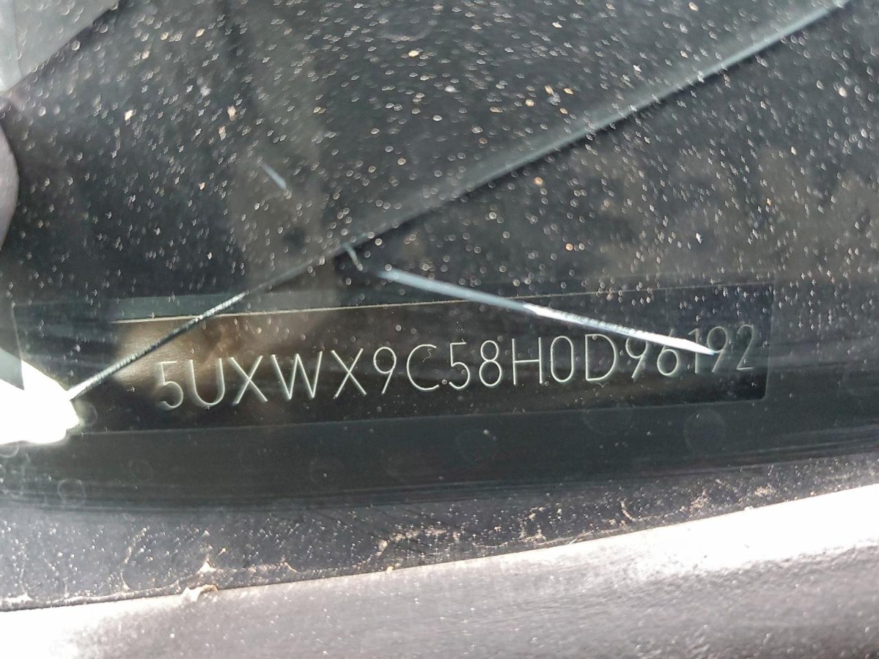 2017 BMW X3 xDrive28I VIN: 5UXWX9C58H0D96192 Lot: 94098075