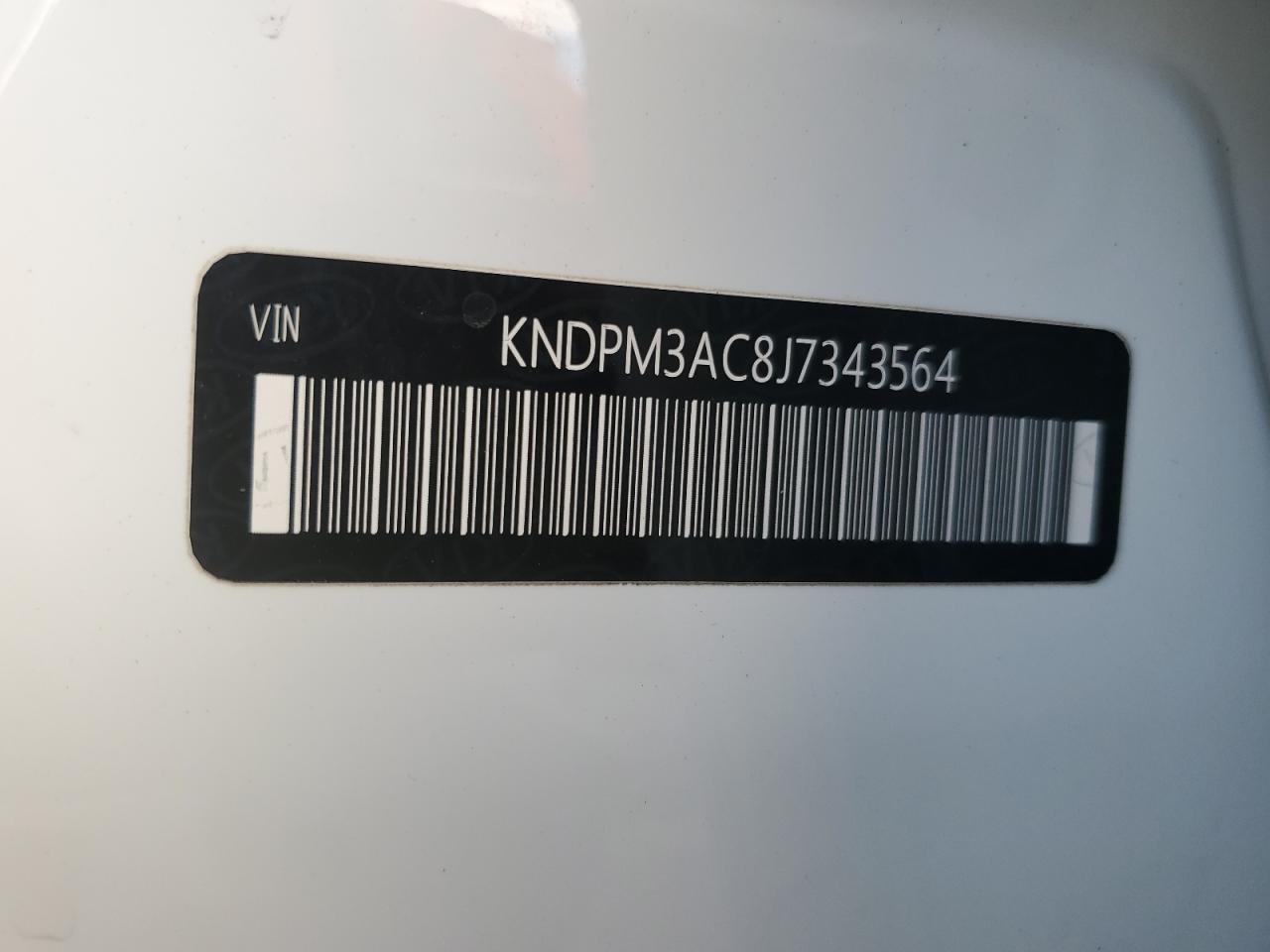 2018 Kia Sportage Lx VIN: KNDPM3AC8J7343564 Lot: 93255045