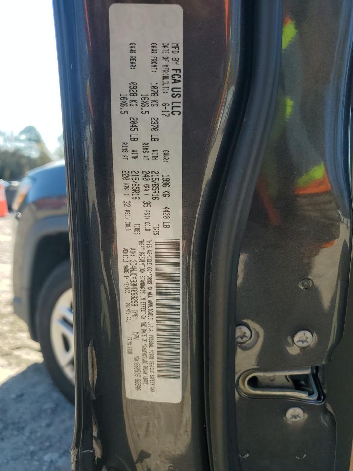 2017 Jeep Compass Sport VIN: 3C4NJCAB9HT668298 Lot: 93189385