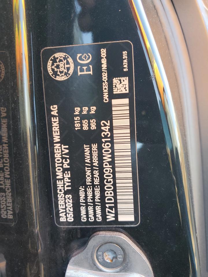 2023 Toyota Supra Base VIN: WZ1DB0G09PW061342 Lot: 93014625