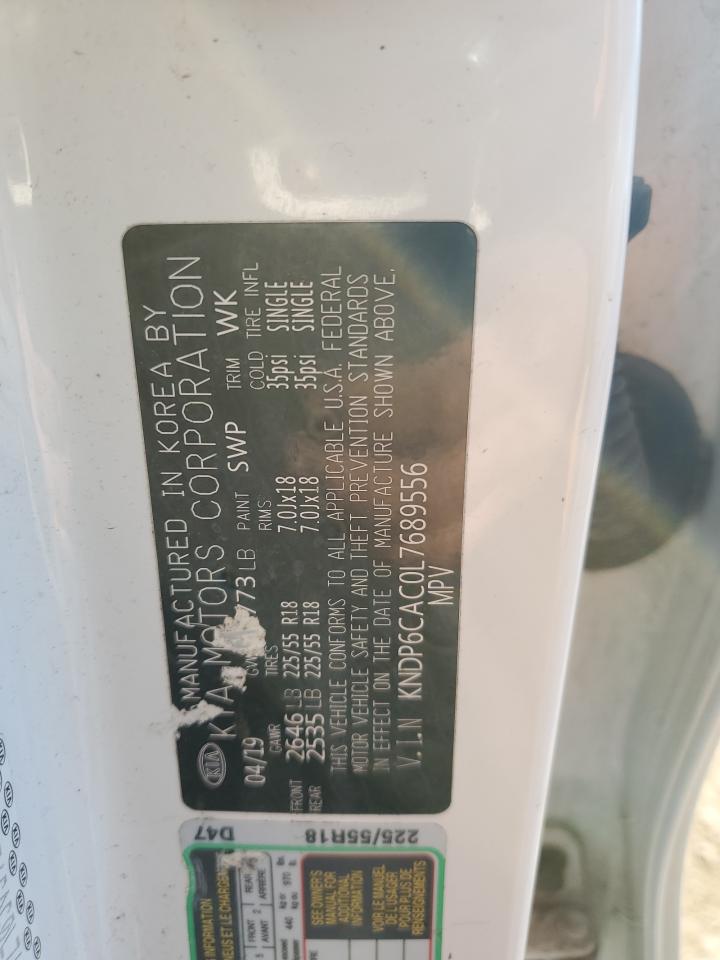 2020 Kia Sportage S VIN: KNDP6CAC0L7689556 Lot: 84966525