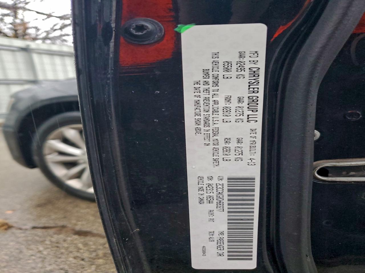 2013 Chrysler 300C VIN: 2C3CCAKG0DH683277 Lot: 94505275