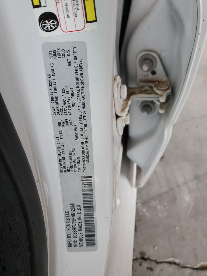 2023 Ram 1500 Rebel VIN: 1C6SRFLT9PN612368 Lot: 93241635