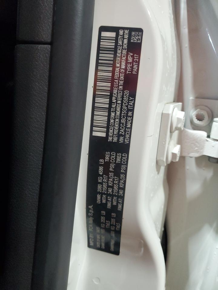 2016 Jeep Renegade Trailhawk VIN: ZACCJBCT5GPD58520 Lot: 92006225