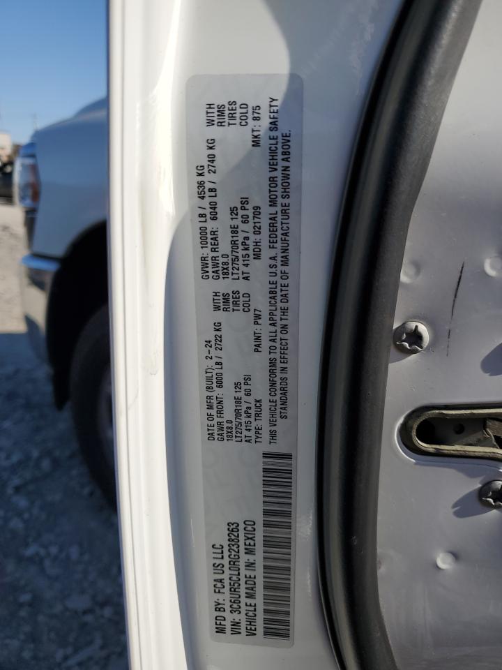 2024 Ram 2500 Tradesman VIN: 3C6UR5CL0RG238263 Lot: 93095735