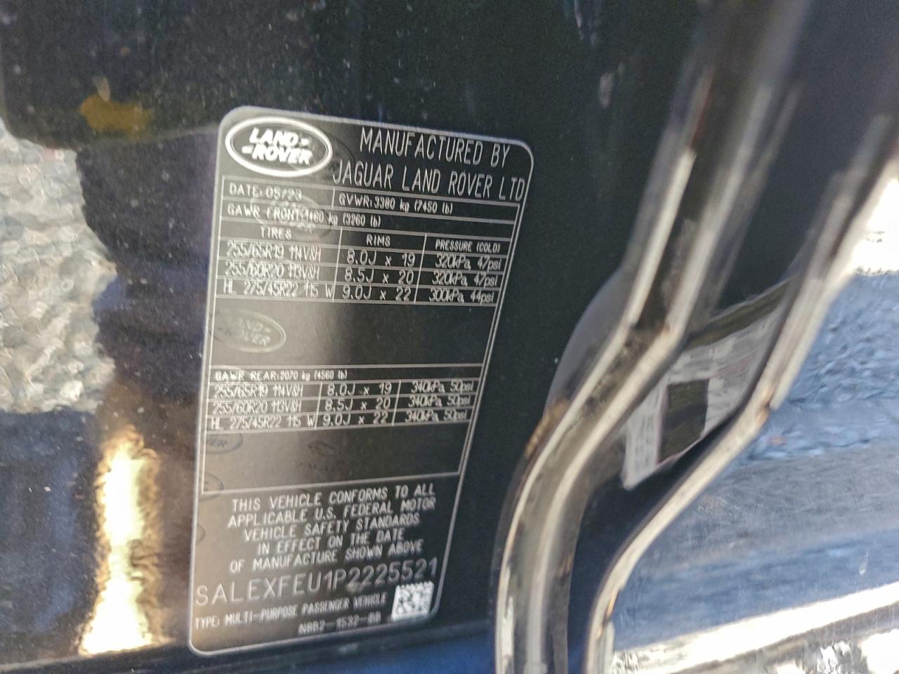 2023 Land Rover Defender 130 X VIN: SALEXFEU1P2225521 Lot: 94067585