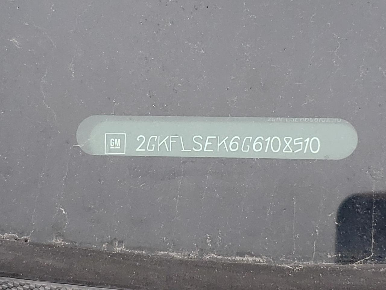 2016 GMC Terrain Sle VIN: 2GKFLSEK6G6108510 Lot: 93251235