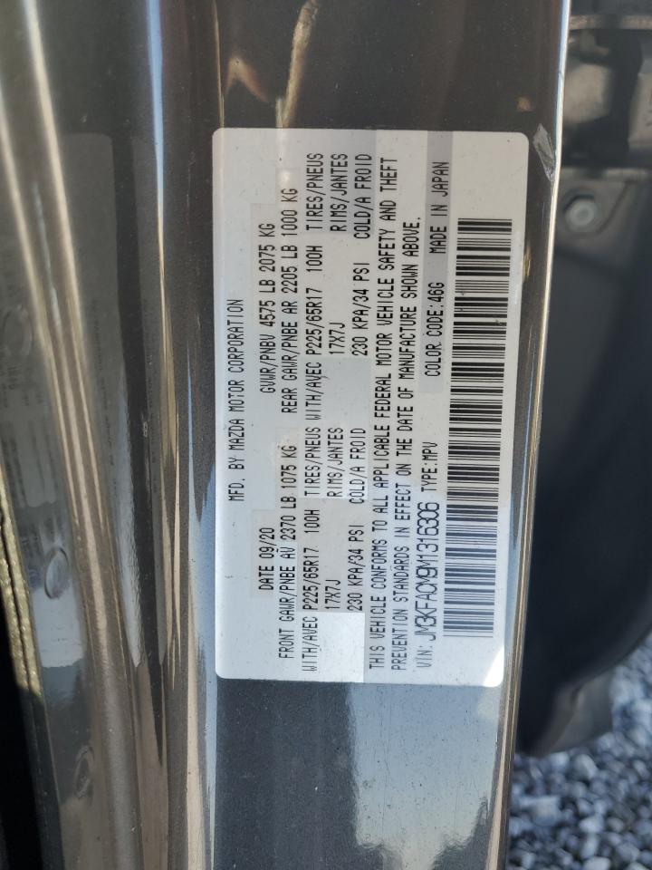 2021 Mazda Cx-5 Touring VIN: JM3KFACM9M1316306 Lot: 93109845