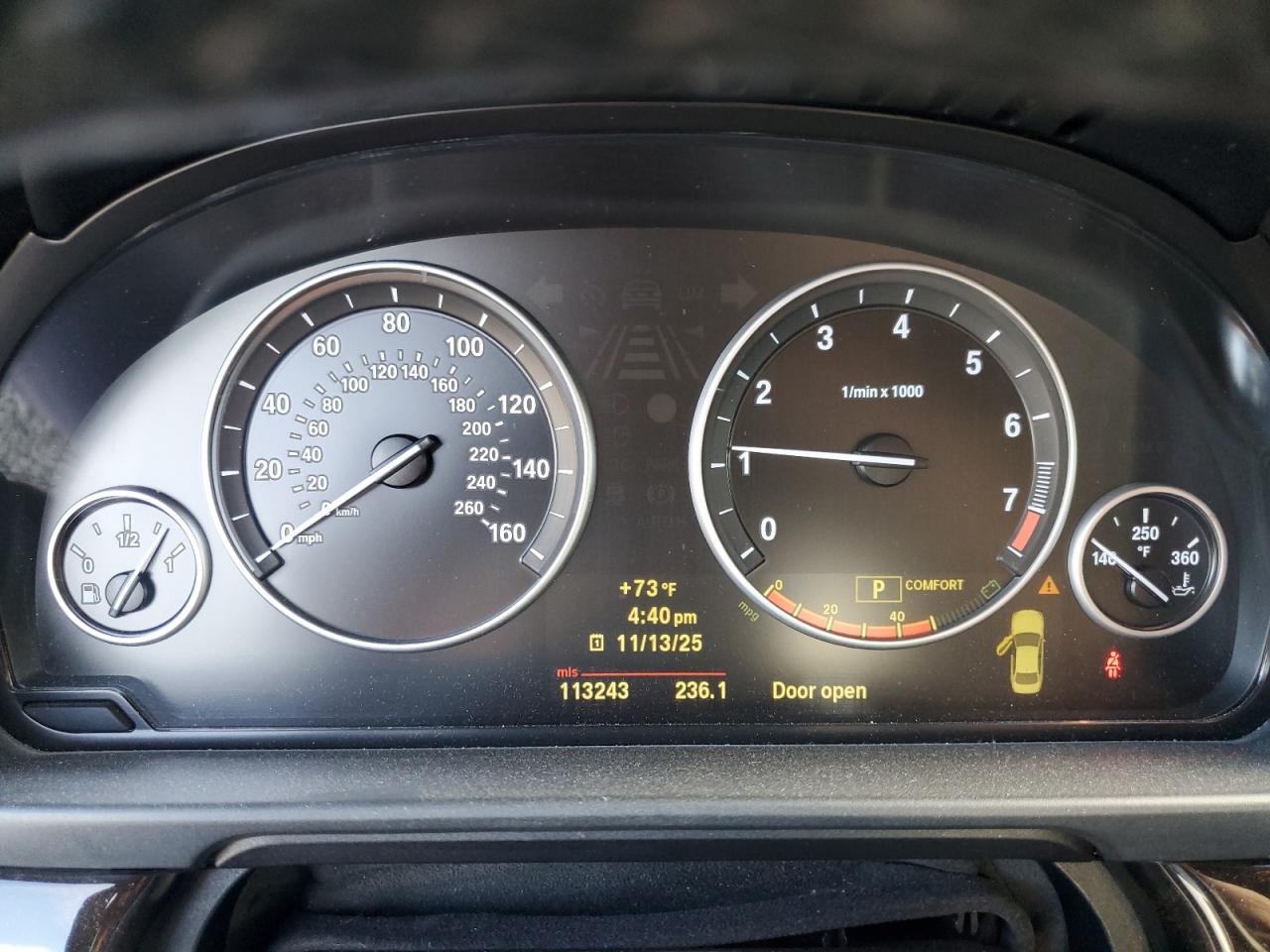 2011 BMW 535 I VIN: WBAFR7C55BC607574 Lot: 92920225