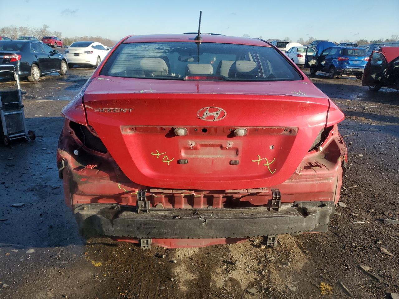 2014 Hyundai Accent Gls VIN: KMHCU4AE3EU738194 Lot: 92883305