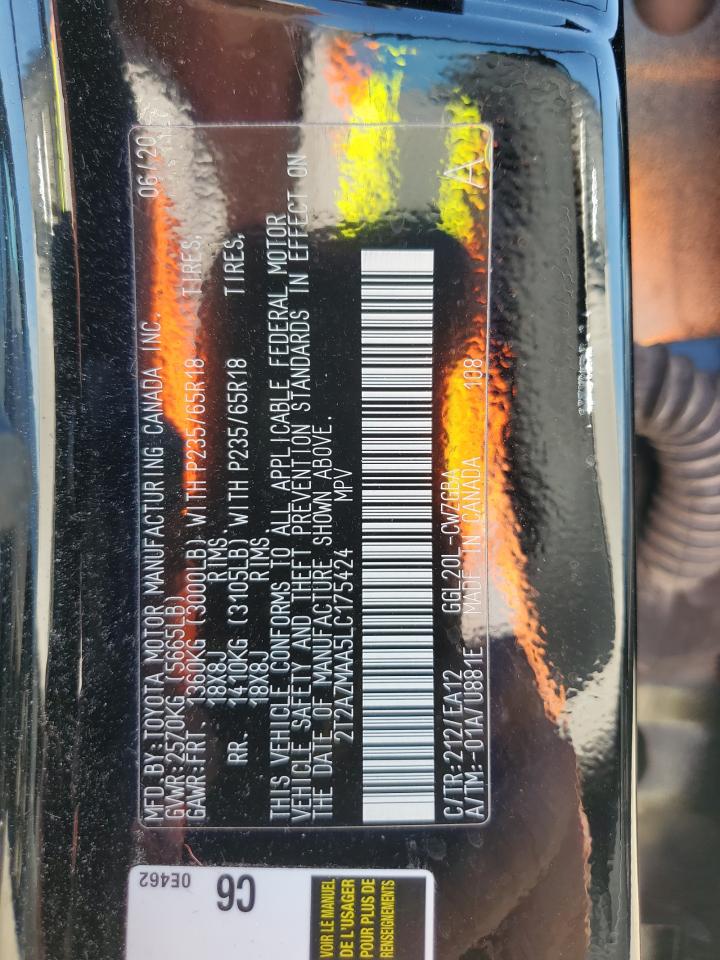 2020 Lexus Rx 350 Base VIN: 2T2AZMAA5LC175424 Lot: 91407865