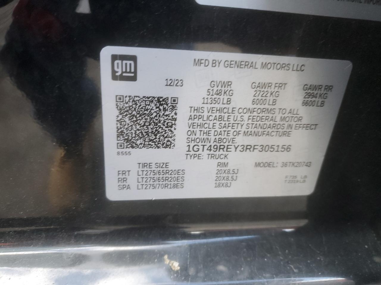 2024 GMC Sierra K2500 Denali VIN: 1GT49REY3RF305156 Lot: 91905835