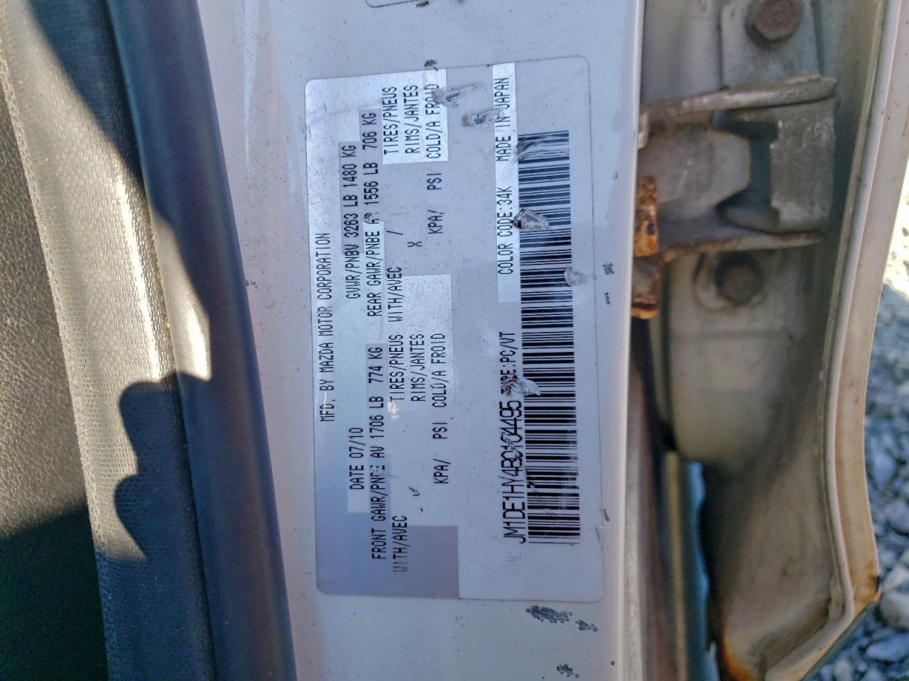 2011 Mazda Mazda2 VIN: JM1DE1HY4B0104495 Lot: 93948945