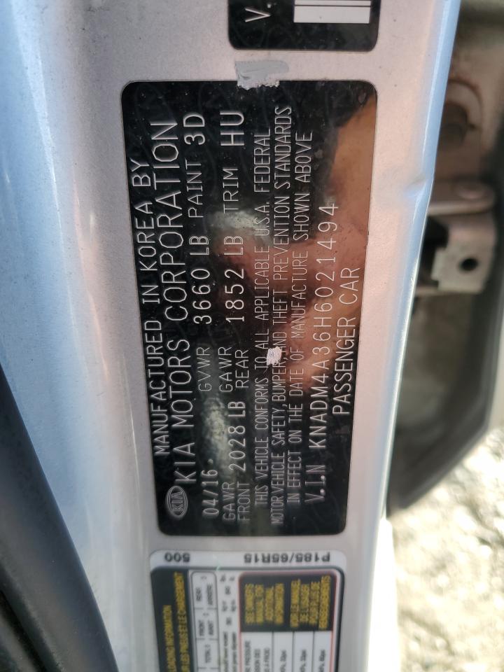 2017 Kia Rio Lx VIN: KNADM4A36H6021494 Lot: 91793235