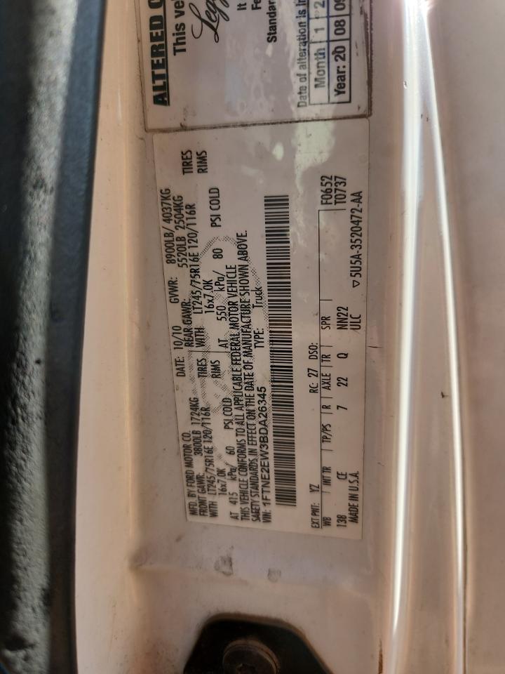 2011 Ford Econoline E250 Van VIN: 1FTNE2EW3BDA26345 Lot: 92849415