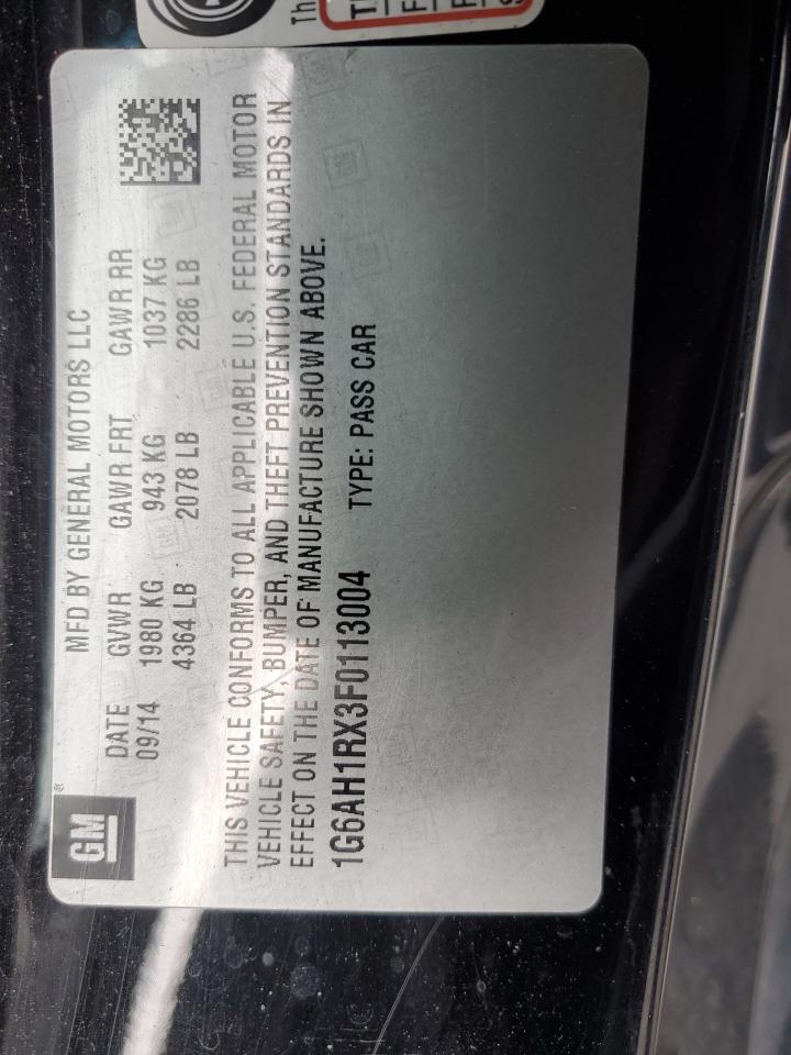 2015 Cadillac Ats Luxury VIN: 1G6AH1RX3F0113004 Lot: 93133135