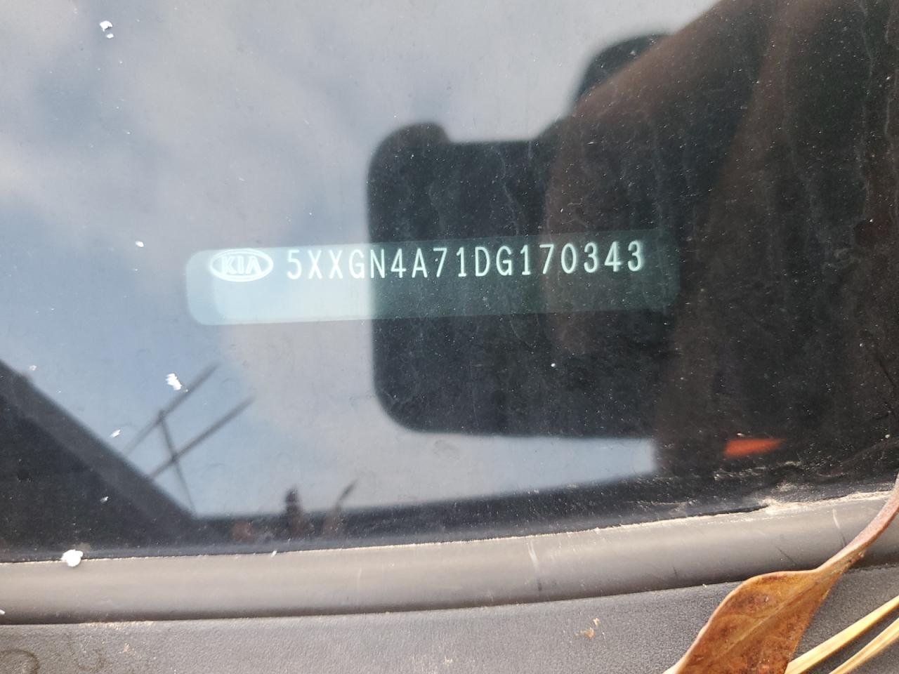 2013 Kia Optima Ex VIN: 5XXGN4A71DG170343 Lot: 93116745