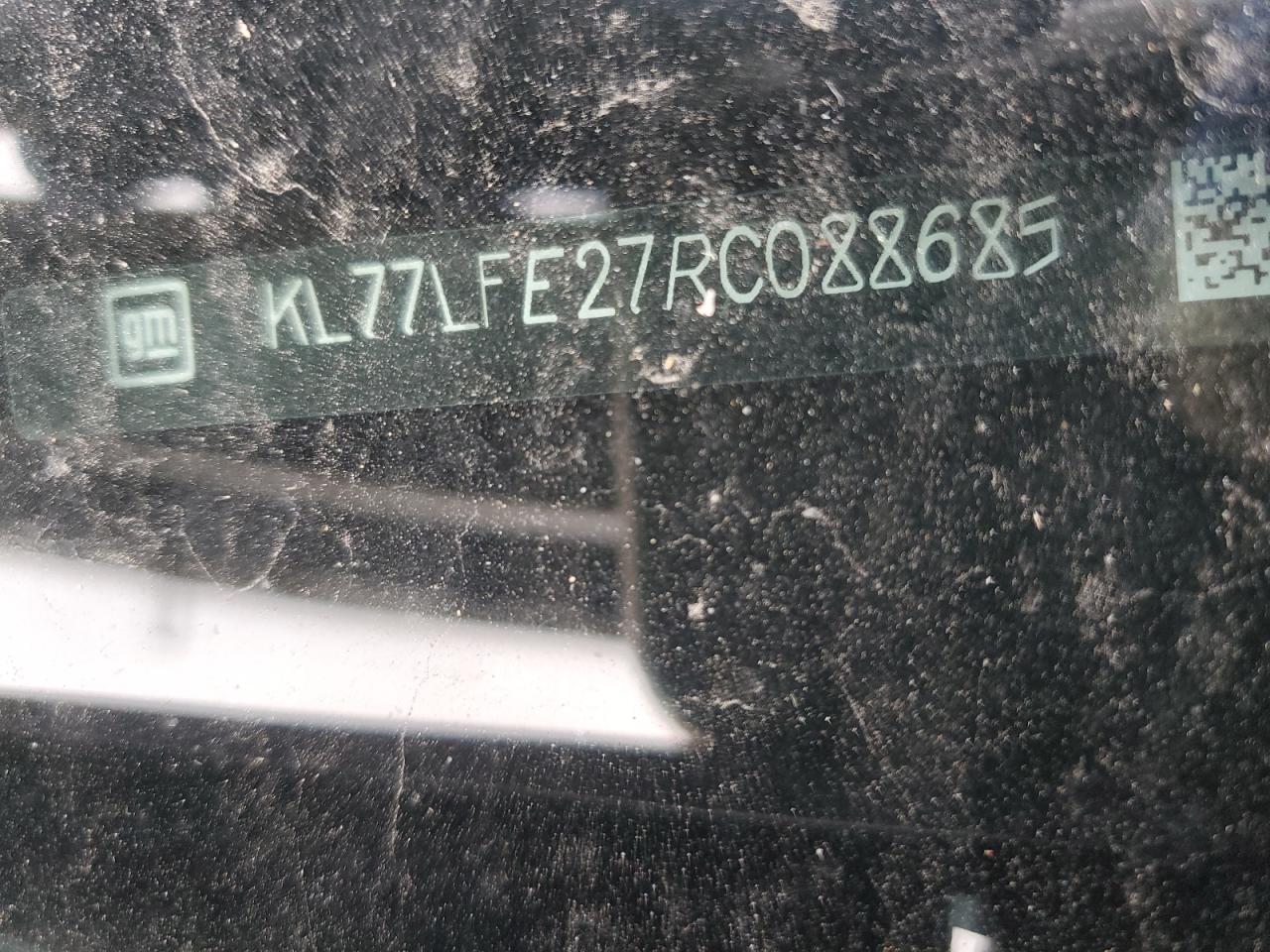 2024 Chevrolet Trax Ls VIN: KL77LFE27RC088685 Lot: 91873035