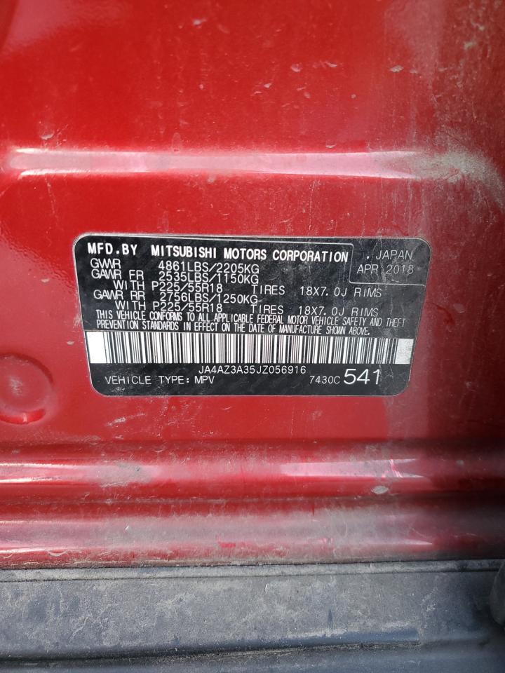 2018 Mitsubishi Outlander Se VIN: JA4AZ3A35JZ056916 Lot: 91892615